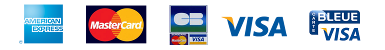 Paiement carte bancaire : Visa, Mastercard, American Express - AMEX